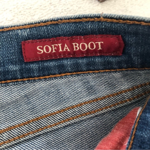 Lucky Brand low raise jeans Sofia Boot Cut off shorts SZ 2/26 - Picture 11 of 15